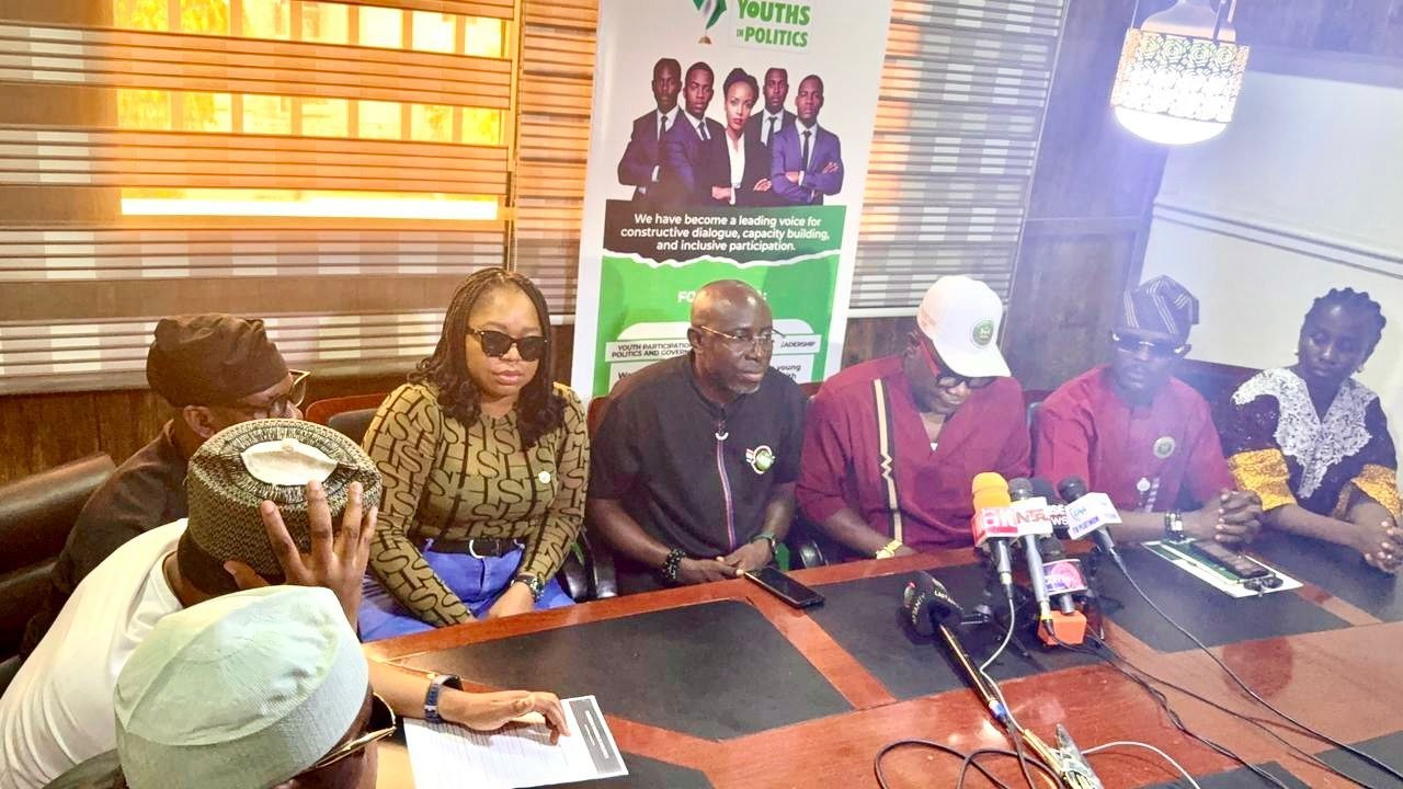 Nigeria Youths in Politics press briefing, Abuja — May 15, 2026